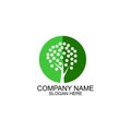 Nature logo design template vector Royalty Free Stock Photo