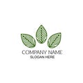 Nauture logo design template.tree logo template Royalty Free Stock Photo