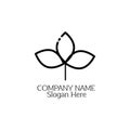 Nauture logo design template.tree logo template Royalty Free Stock Photo