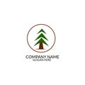 Nauture logo design template.tree logo template Royalty Free Stock Photo