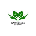 Nauture logo design template.tree logo template Royalty Free Stock Photo