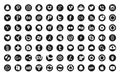 77 Circle Social Media Icons more than 66 most popular black flat simple vector