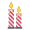 Advent candle Color  Vector Icon which can easily modify or edit icon Royalty Free Stock Photo