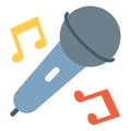 Microphone Color  Vector Icon which can easily modify or edit icon Royalty Free Stock Photo