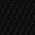 Dark black Geometric grid background Modern dark carbon texture