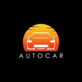 Car vector logo design, automotive transportation vehicle logo design