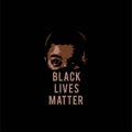 Vector illustration of black lives matter