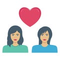 Couple loving, Couple  vector icon which can easily modify or edit Royalty Free Stock Photo