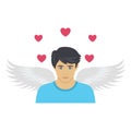 Angle, heart and loving vector icon which can easily modify or edit