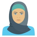 Islamic female, Arab vector icon which can easily modify or edit