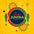 Festa junina in brazil with paper lantern decoration