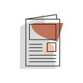 Newspaper icon design