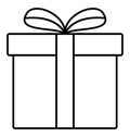 Gift Line Style vector icon which can easily modify or edit