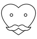 Affection Line Style vector icon which can easily modify or edit