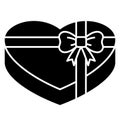 Gift, gift box Glyph Style vector icon which can easily modify or edit