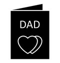 Father card Glyph Style vector icon which can easily modify or edit