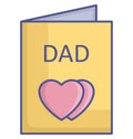 Father card Line Style vector icon which can easily modify or edit
