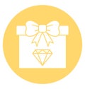Gift Line Style vector icon which can easily modify or edit Royalty Free Stock Photo