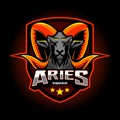 Aries Esport Mascot Logo Design