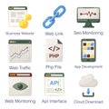 Search Engine Optimization Flat Icons Pack Royalty Free Stock Photo