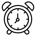 Alarm clock Glyph Style vector icon which can easily modify or edit