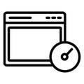 Internet speed Glyph Style vector icon which can easily modify or edit