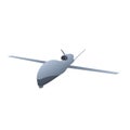 UAV. Unmanned military aircraft. Drone, vector illustration