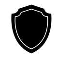 Flat Shield Vector Design iconic Royalty Free Stock Photo