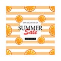 Summer sale background. Summer Sale banner, hot season discount poster. in eps 10 Royalty Free Stock Photo