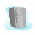 Refrigerator fridge freezer vector isolated illustration