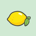 Lemon icon and logo vector design