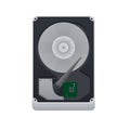 Hard drive. Computer storage memory. HDD, vector illustration Royalty Free Stock Photo