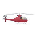 Helicopter pilot. Helicopter, vector illustration