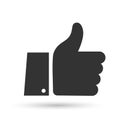 Facebook Like Thumb icon Thumb Up Sign Business, feedback illustrations on white background