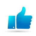 Facebook Like Thumb icon Thumb Up Sign Business, feedback illustrations on white background