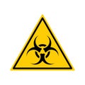 Bio-hazard sign. Symbol of biological threat alert. Vector illustration.