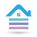 Real estate company family loving holding home house roof icon company illustrations vector design