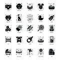 Pack Of Family Relations solid Icons