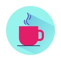 Flat Icon coffee. Single high quality flat symbol of coffee cup for web design or mobile app.