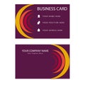Business card. suitable for employees and employees to find out their identity and place of work. Royalty Free Stock Photo