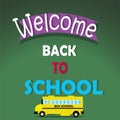 Background welcome back to bus school