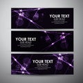 Abstract background with twinkling stars vintage. Vector banners set background. Royalty Free Stock Photo