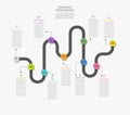 Business road map timeline infographic icons designed for abstract background template