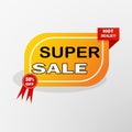 Modern sale promotion banner and tag for your social media Royalty Free Stock Photo