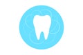 EPS 10 vector. A tooth icon with the lines. Good design element or logotype. Royalty Free Stock Photo