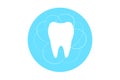 EPS 10 vector. A tooth icon with the lines. Good design element or logotype.