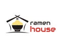 Illustration vector graphic of ramen house with chopstick