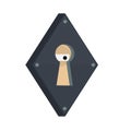 Look through the keyhole. Privacy, vector illustration