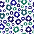 Seamless pattern with gears Royalty Free Stock Photo