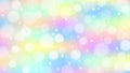 Abstract Bright Bokeh and Glittering Sparkles in Colorful Pastels Gradient Background Royalty Free Stock Photo